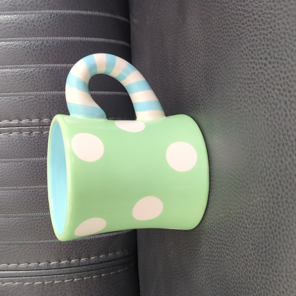 Cupcake Mug with Blue and Green Design - Picture 4 of 4